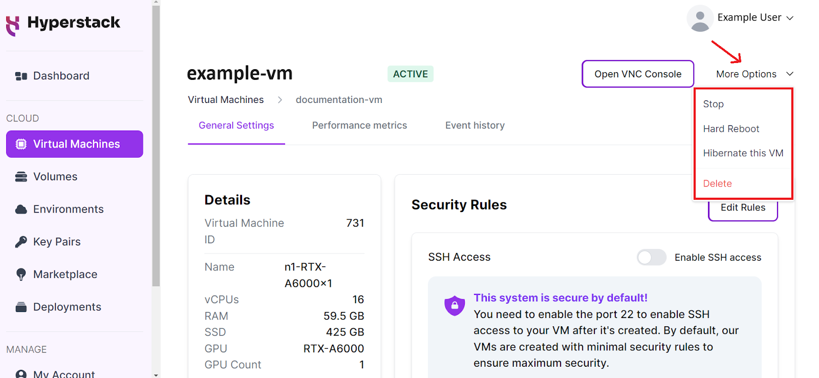 Hibernate VMs When Possible