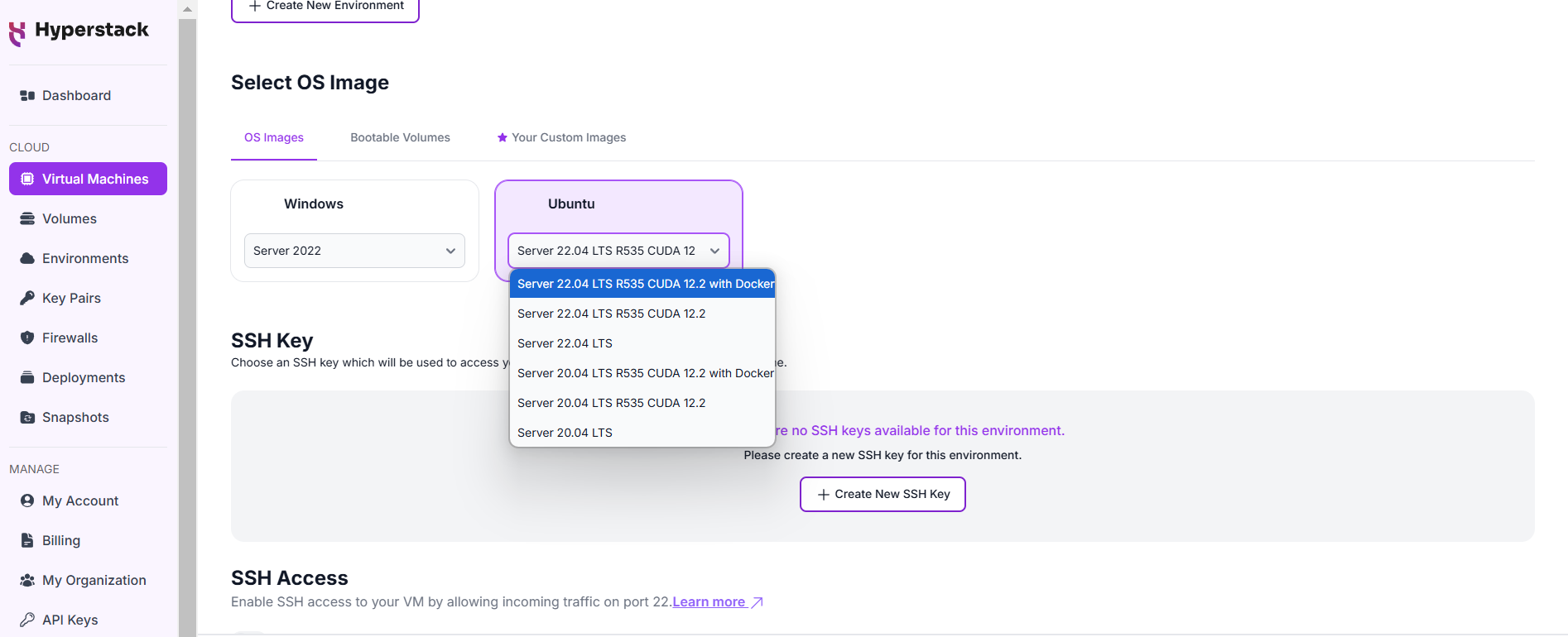 Ubuntu Server 22.04 LTS R535 CUDA 12.2 with Docker